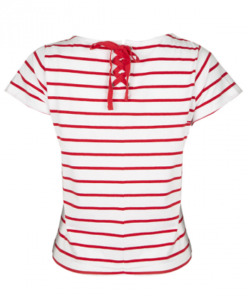 تیشرت زنانه یقه گرد راه راه جین وست Jeanswest