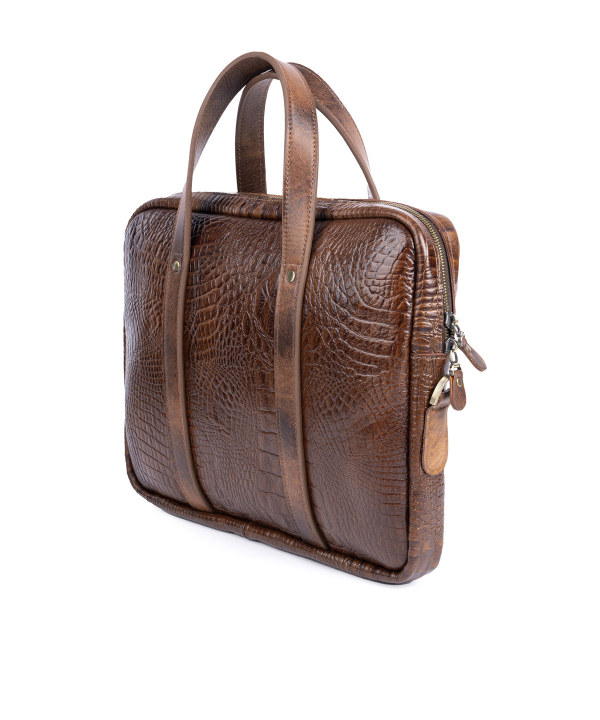 کیف اداری مردانه چرم طبیعی منطMANTEکد A133