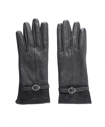 دستکش زنانه چرم طبیعی منط Mante کد N131