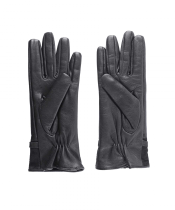 دستکش زنانه چرم طبیعی منط Mante کد N131