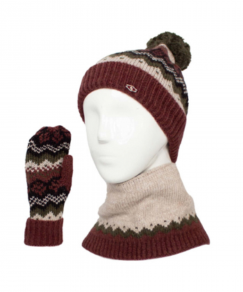 ست کلاه و شال گردن و دستکش تارتن Tartan مدل 333015501