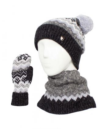 ست کلاه و شال گردن و دستکش تارتن Tartan مدل 333015501