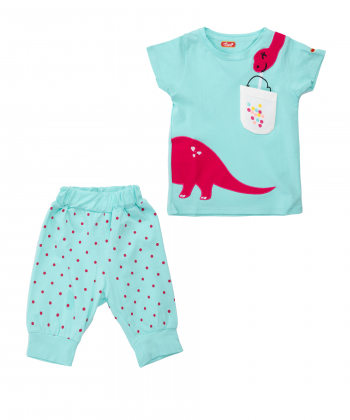 ست تیشرت و شلوار دخترانه مادر Madar مدل 910227