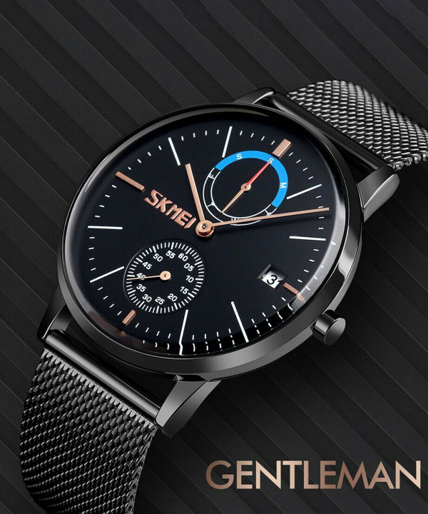 ساعت مچی عقربه‌ای مردانه اسکیمی Skmei مدل 9182Black
