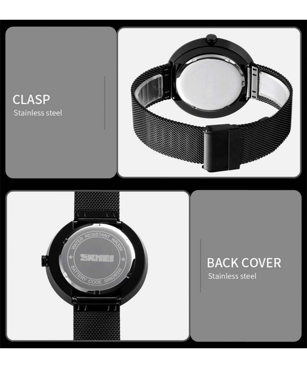 ساعت مچی عقربه‌ای مردانه اسکیمی Skmei مدل 9182Black