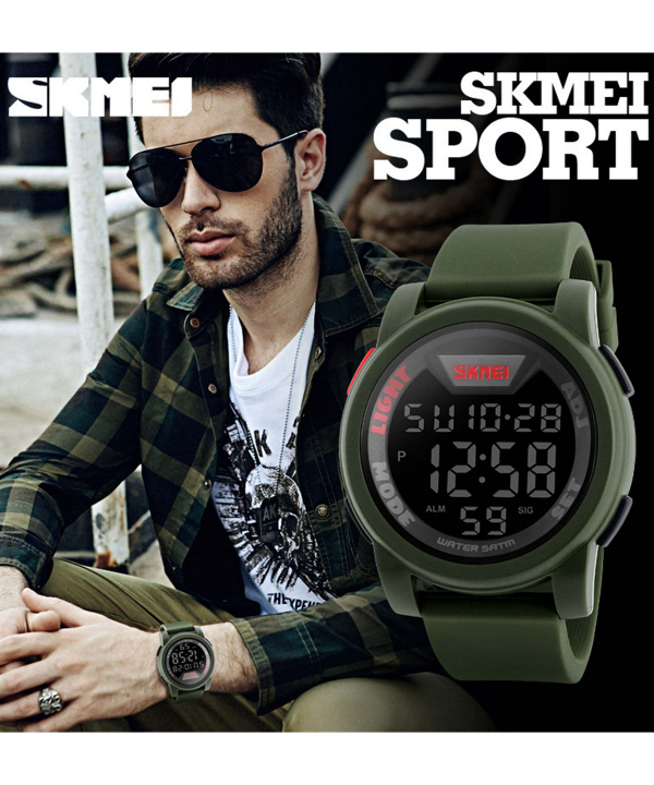 ساعت مچی دیجیتال مردانه اسکیمی Skmei مدل 1218green