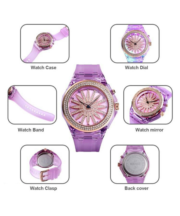 ساعت مچی عقربه‌ای زنانه اسکمی Skmei مدل 1536Purple