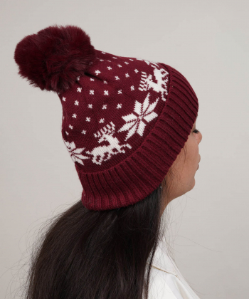 کلاه بافت زمستانی زنانه نوولاشال Novella Shawl کد 66042