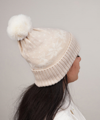 کلاه بافت زمستانی زنانه نوولاشال Novella Shawl کد 66042