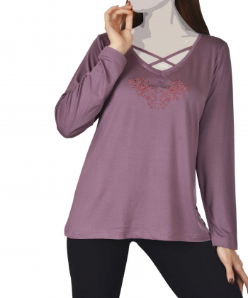 تیشرت آستین بلند زنانه ناربن Narbon مدل ویدا