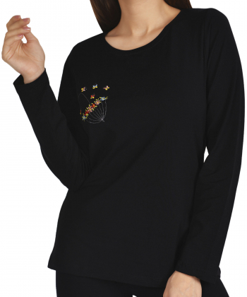 تیشرت آستین بلند زنانه ناربن Narbon مدل چترگل