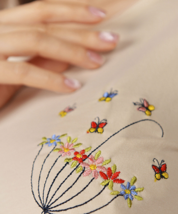 تیشرت آستین بلند زنانه ناربن Narbon مدل چترگل