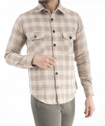 پیراهن آستین بلند مردانه سه دو مدل 4WM45NW0741