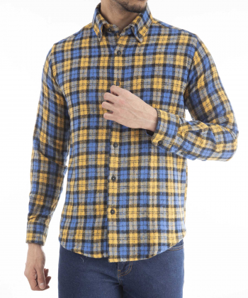 پیراهن آستین بلند مردانه سه دو مدل 4WM45NW0731