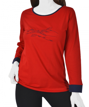 تیشرت آستین بلند زنانه ناربن Narbon مدل نسیم بهاری