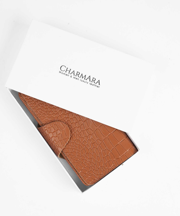 کیف پول مردانه چرم طبیعی چرم آرا CharmAra مدل kj018
