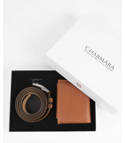 ست هدیه مردانه چرم طبیعی چرم آرا CharmAra مدل s026