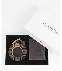 ست هدیه مردانه چرم طبیعی چرم آرا CharmAra مدل s026