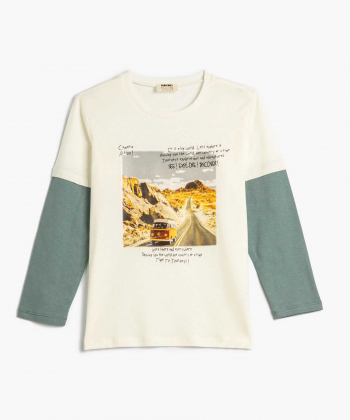 تیشرت آستین بلند پسرانه کوتون Koton کد 4WKB10318TK