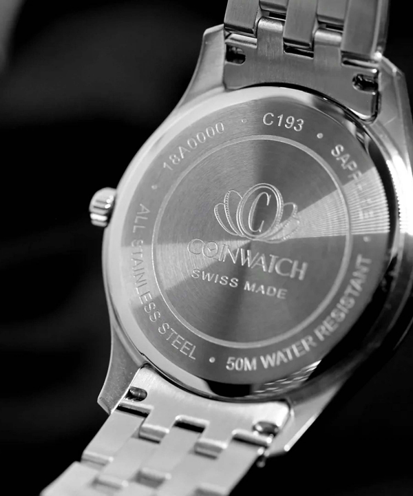 ساعت مچی عقربه‌ای زنانه کوین واچ Coinwatch مدل C193TWH