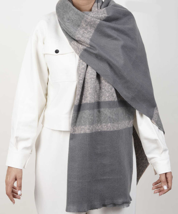 شال موهر زنانه نوولاشال Novella Shawl کد 55020