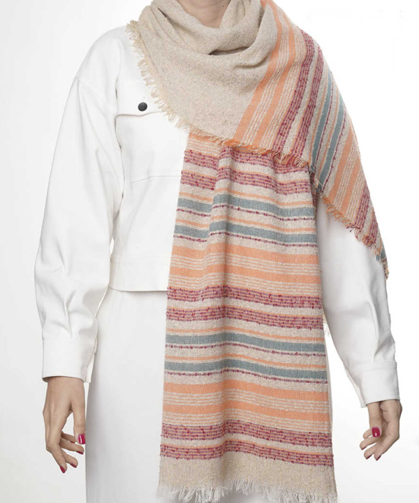 شال لینن زنانه نوولاشال Novella Shawl کد 55027