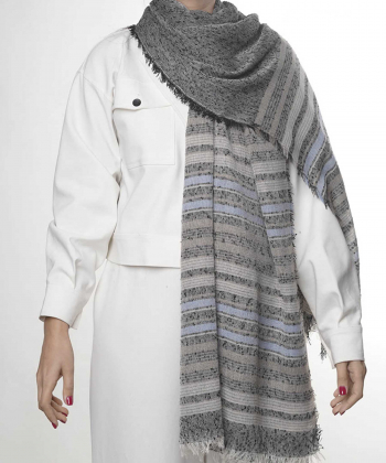 شال لینن زنانه نوولاشال Novella Shawl کد 55027