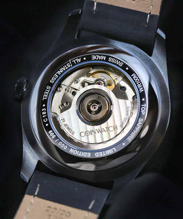 ساعت مچی عقربه‌ای مردانه کوین واچ Coinwatch مدل C183BBK