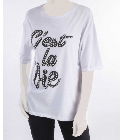 تیشرت زنانه کافه شرت Cafe Shirt کد 63007
