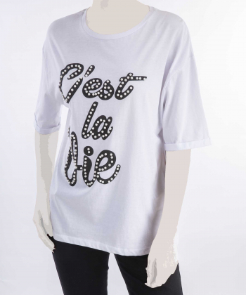 تیشرت زنانه کافه شرت Cafe Shirt کد 63007