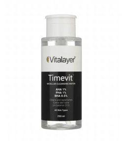محلول پاک کننده آرایش تایم ویت ویتالیر Vitalayer حجم 250 میلی لیتر