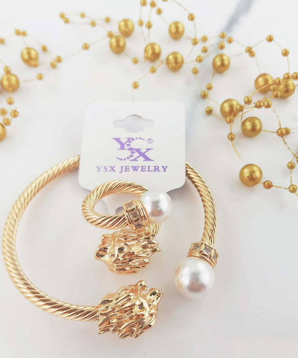 ست دستبند و انگشتر زنانه وای اس ایکس YSX کد AAA-97