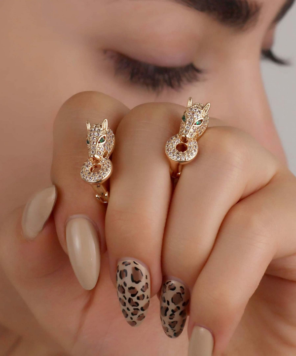 گوشواره زنانه وای اس ایکس YSX مدل پلنگ AAC-122