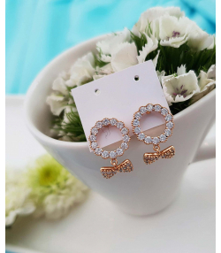 گوشواره میخی زنانه ژوپینگ Xuping مدل پاپیون کد S1AAC-18-1