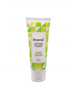 مرطوب کننده دست و ناخن روغن کتان برگامیا Bergamia حجم 75 میلی لیتر