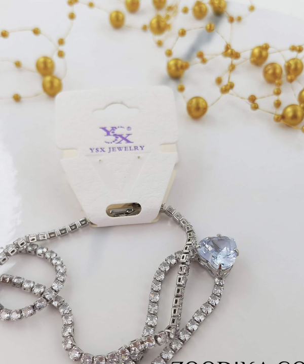 گردنبند زنانه جواهری وای اس ایکس YSX مدل قلب کد AAB-138