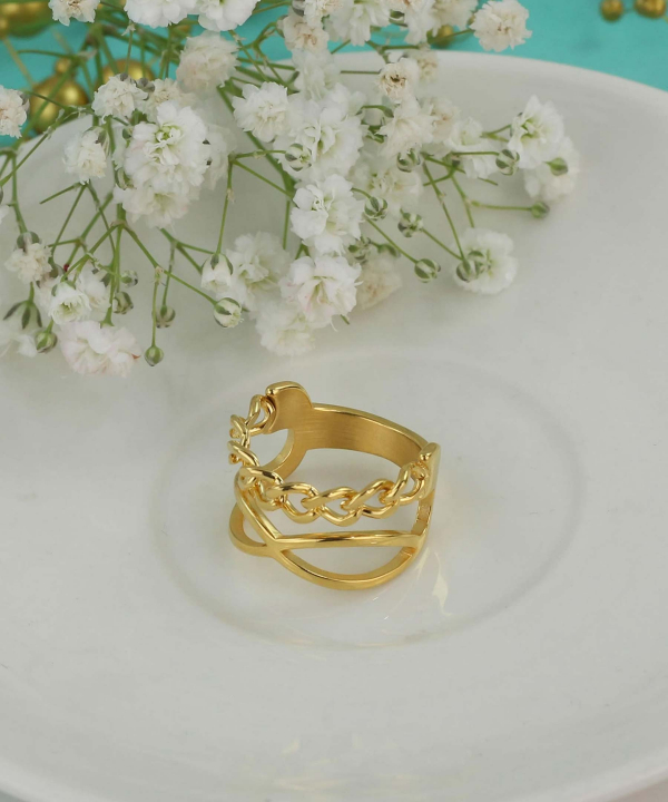 انگشتر زنانه استیل زودیکا Zoodika طرح کارتیه کد AAE-73