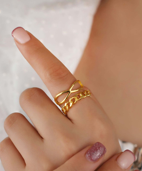 انگشتر زنانه استیل زودیکا Zoodika طرح کارتیه کد AAE-73