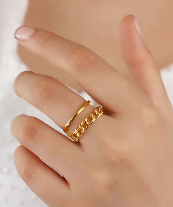 انگشتر زنانه استیل زودیکا Zoodika طرح کارتیه کد AAE-79