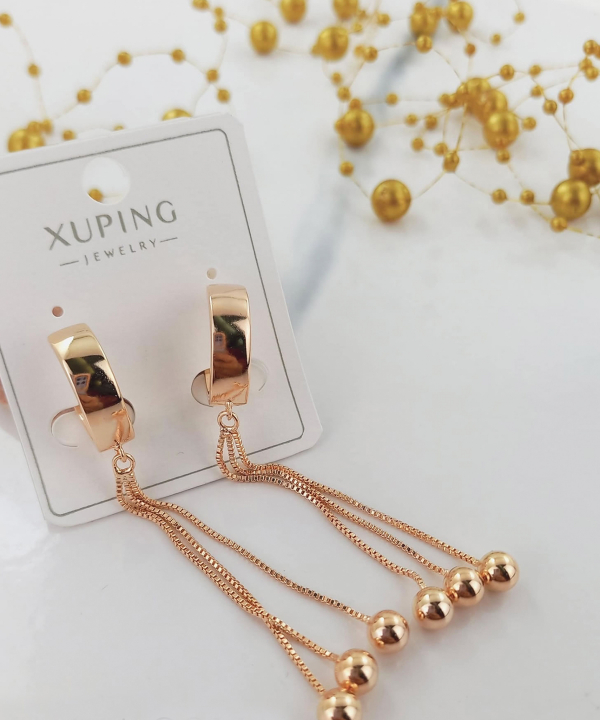 گوشواره زنانه آویزی ژوپینگ Xuping مدل ترنم کد AAC-287