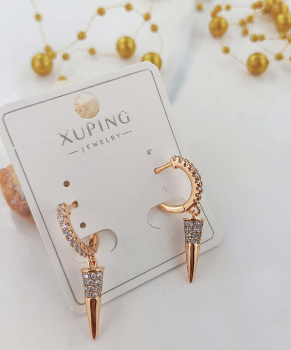 گوشواره حلقه ای زنانه ژوپینگ Xuping مدل حنا کد AAC-272