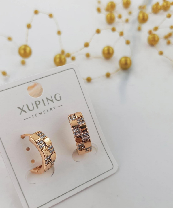 گوشواره زنانه ژوپینگ Xuping مدل سنگفرش کد AAC-262