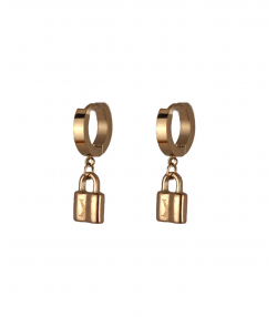 گوشواره زنانه استیل زودیکا Zoodika طرح لویی ویتون کد AAC-234