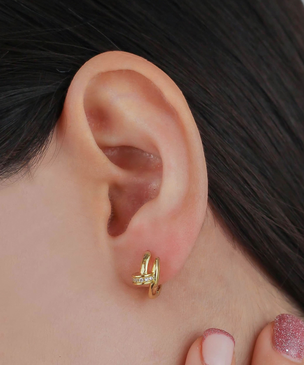 گوشواره زنانه استیل زودیکا Zoodika مدل میخ کد AAC-242
