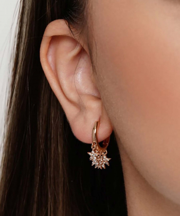 گوشواره حلقه ای زنانه ژوپینگ Xuping مدل ستاره AAC-372