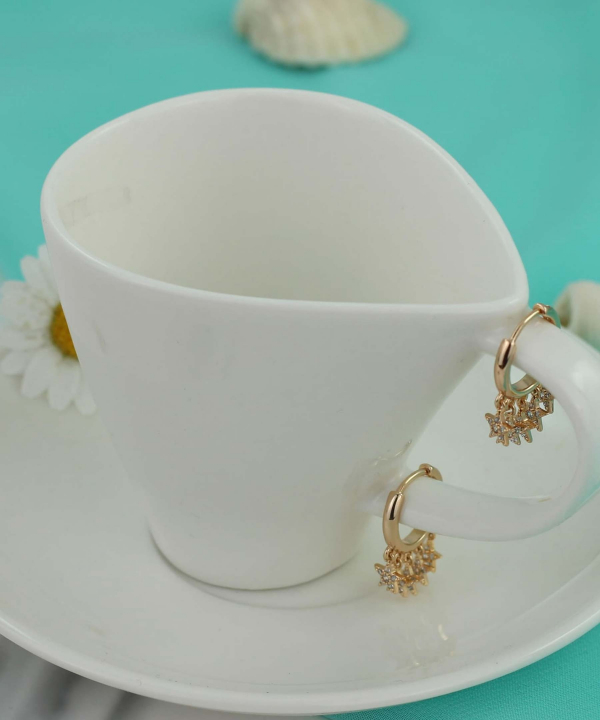 گوشواره حلقه ای زنانه ژوپینگ Xuping مدل ستاره AAC-372