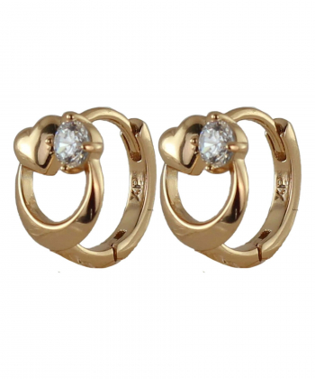 گوشواره حلقه ای زنانه ژوپینگ Xuping مدل قلب AAC-374