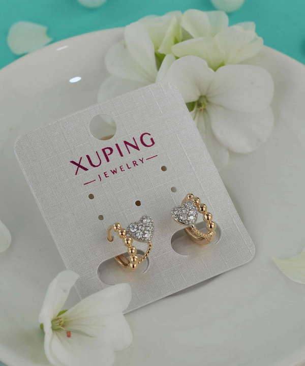گوشواره حلقه ای زنانه ژوپینگ Xuping مدل قلب کد AAC-394