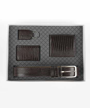 ست مردانه چرم طبیعی منط Mante کد Y102