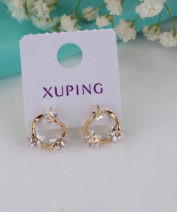 گوشواره میخی زنانه ژوپینگ Xuping مدل ستاره کد AAC-447